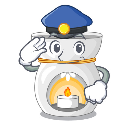 Police aroma lamp in a cartoon versions vector illustrationのイラスト素材