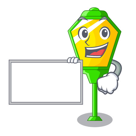 With board lamps post collection in a cartoon vector illustrationのイラスト素材