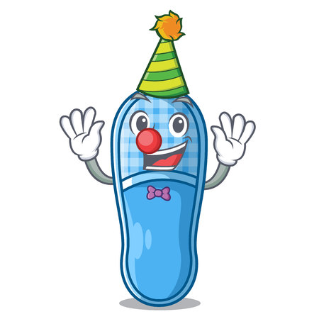 Clown slippers on the carpet a cartoon vector illustrartionのイラスト素材