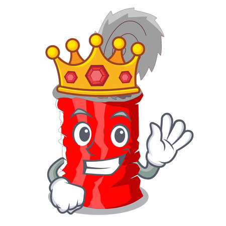 King tincan ribbed metal character a canned vector illustrationのイラスト素材