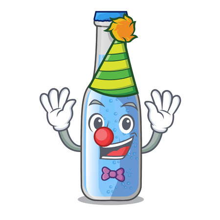 Clown bottle soda water isolated on mascot vector illustrationのイラスト素材