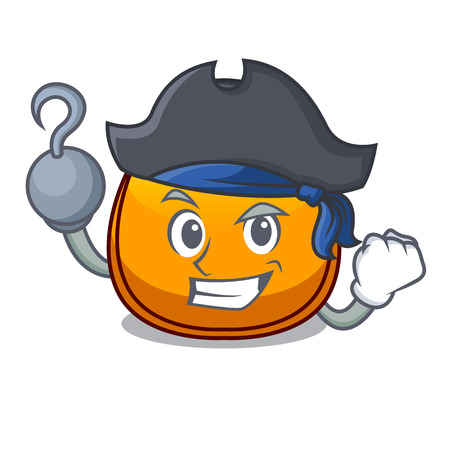 Pirate female hobo bag isolated on mascot vector illustrationのイラスト素材