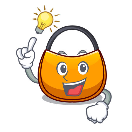 Have an idea hobo bag shape on a cartoon vector illustrationのイラスト素材
