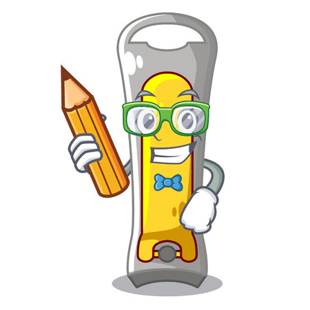 Student nail cutter in isoslated on mascot mascot illustrationのイラスト素材