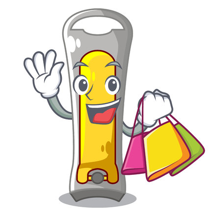 Shopping nail cutter in isoslated on mascot mascot illustrationのイラスト素材