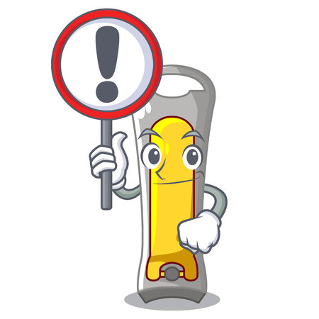 With sign nail cutter shape on a cartoon vector illustrationのイラスト素材