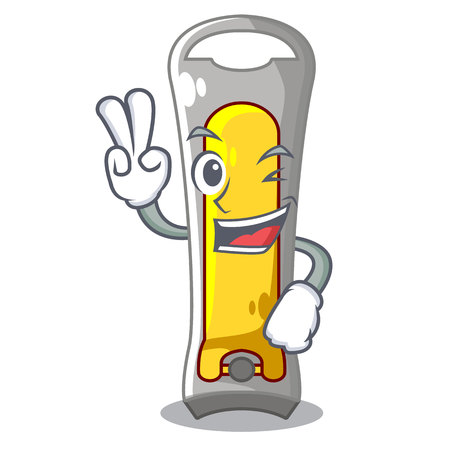 Two finger nail cutter in isoslated on mascot mascot illustrationのイラスト素材