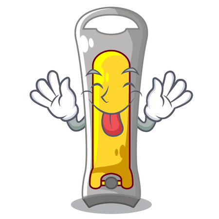 Tongue out nail cutter isolated on a character vector illustrationのイラスト素材