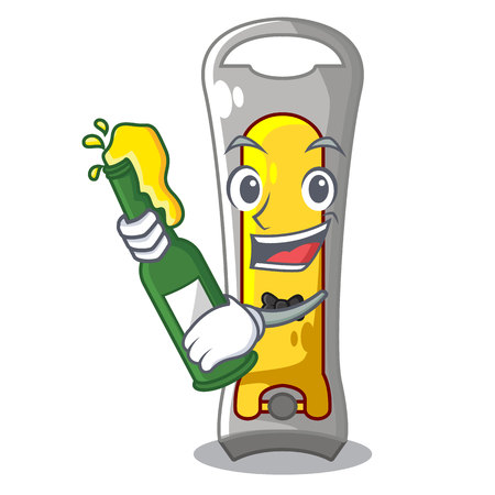 With beer nail cutter isolated on a character vector illustrationのイラスト素材
