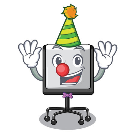 Clown presentation board Isolated on a mascot vetor illustrationのイラスト素材