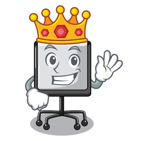 King presentation board Isolated on a mascot vetor illustrationのイラスト素材