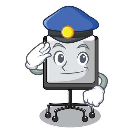 Police prestation board chart blank on carttoon vector illustrationのイラスト素材