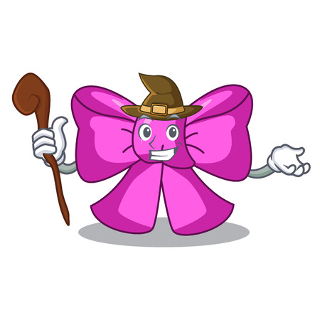 Witch bow tie in character design trendy vector illustrationのイラスト素材