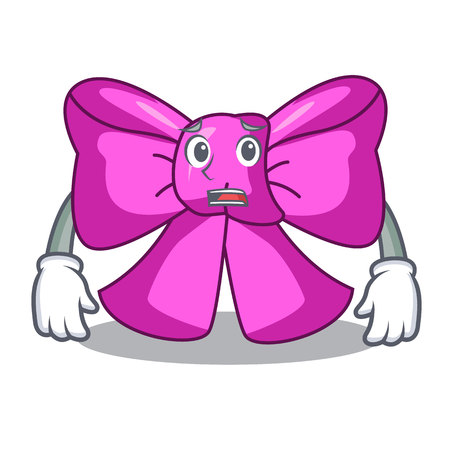 Afraid bow tie in character design trendy vector illustrationのイラスト素材