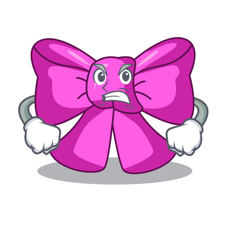 Angry bow tie in character design trendy vector illustrationのイラスト素材