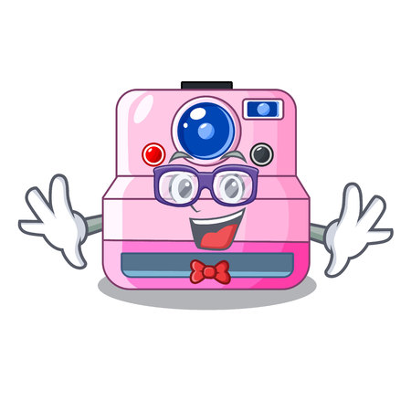 Geek instant camera with revoke cartoon picture vector illustrationのイラスト素材