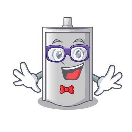 Geek bag packaging snack on a mascot vector illustrationのイラスト素材