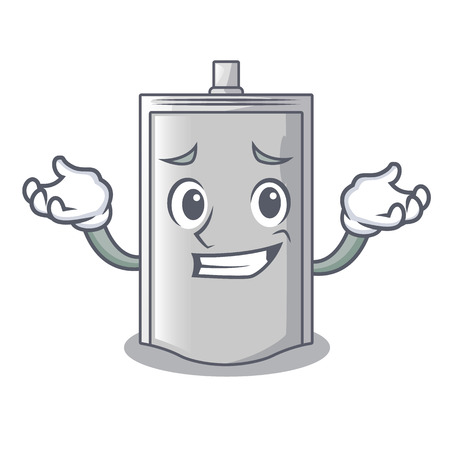Grinning bag packaging snack on a mascot vector illustrationのイラスト素材