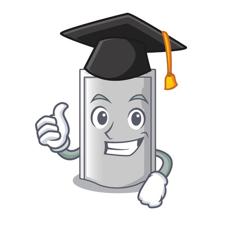 Graduation bag packaging snack on a mascot vector illustrationのイラスト素材