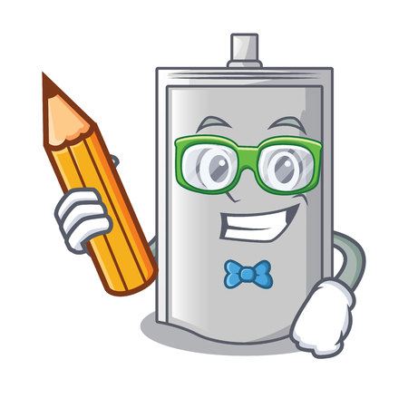 Student bag packaging snack on a mascot vector illustrationのイラスト素材