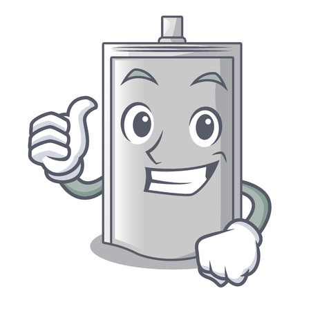 Thumbs up bag packaging snack on a mascot vector illustrationのイラスト素材