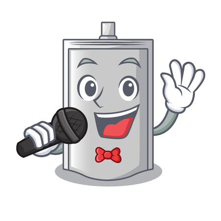 Singing bag packaging for sugar in character vector illustrationのイラスト素材