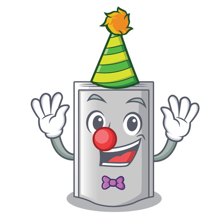 Clown packaging for crackers isolation cartoon product vector illustrationのイラスト素材