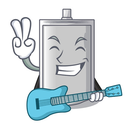 With guitar bag packaging for sugar in character vector illustrationのイラスト素材