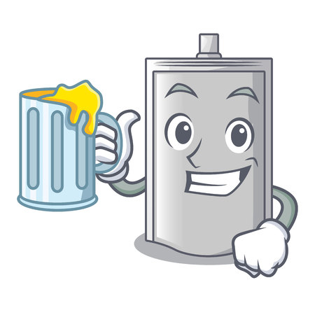 With juice bag packaging for sugar in character vector illustrationのイラスト素材