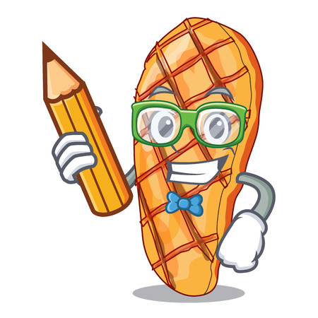 Student grilled chicken served with character garnish vector illustrationhのイラスト素材