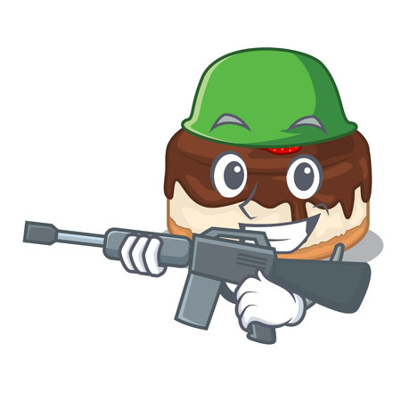 Army cartoon cake delicious that a berries vector illustrationのイラスト素材