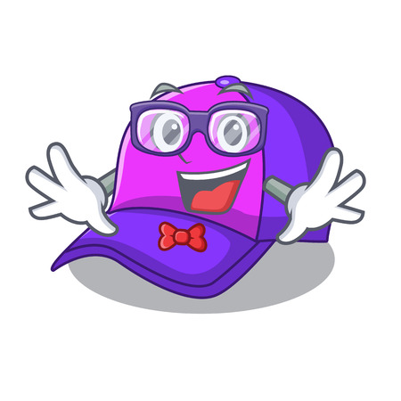 Geek isolated cap in the a mascot vector illustrationのイラスト素材