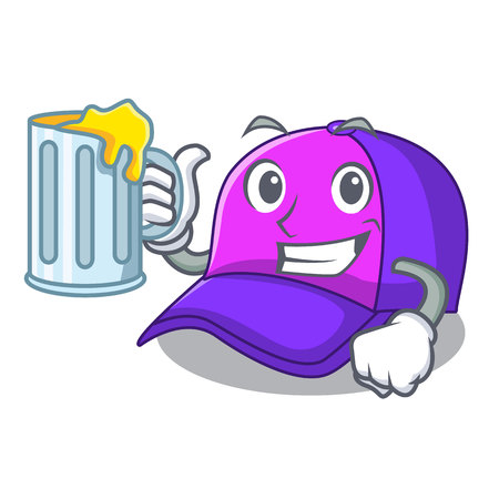 With juice cap character in the shape funny vector illustrationのイラスト素材