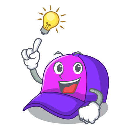 Have an idea baseball cap in shape cartoon beautiful vector illustrationのイラスト素材