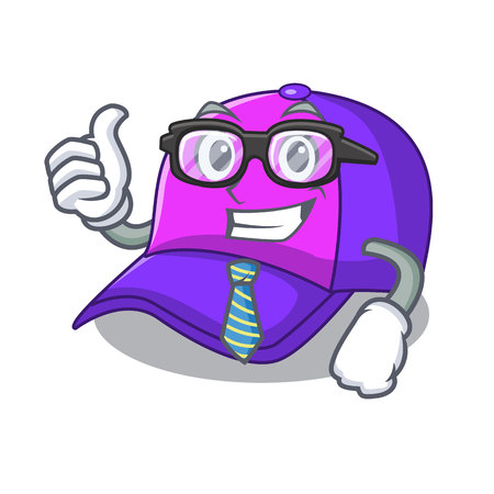 Businessman isolated cap in the a mascot vector illustrationのイラスト素材