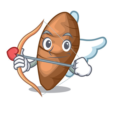 Cupid taro tuber in the shape cartoon vector illustrationのイラスト素材