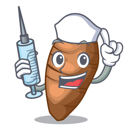 Nurse taro above character board the wooden vector illustartionのイラスト素材