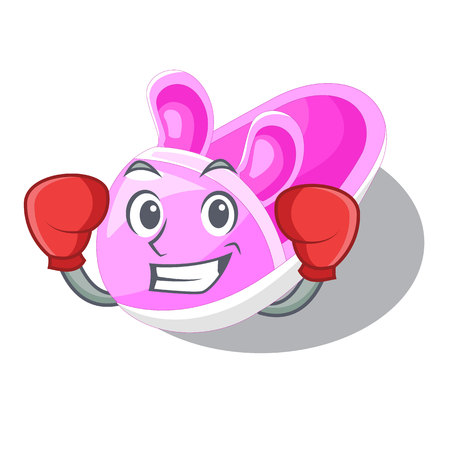 Boxing shoes baby in the shape cartoon vector illustrationのイラスト素材