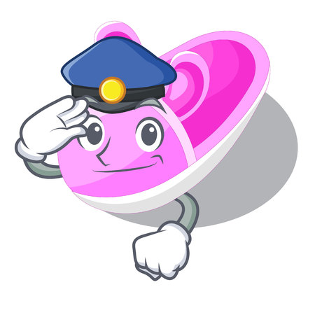 Police shoes baby in the shape cartoon vector illustrationのイラスト素材