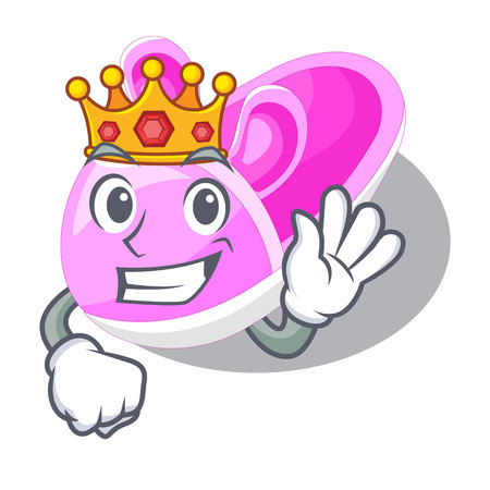King baby shoes isolated in the mascot vector illustrationのイラスト素材