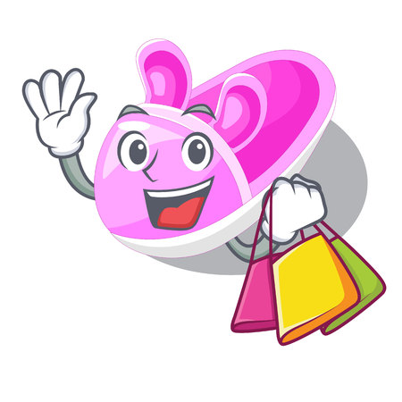 Shopping shoes baby above the character rak vector llustrationのイラスト素材