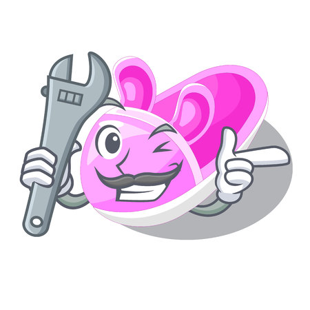 Mechanic baby shoes isolated in the mascot vector illustrationのイラスト素材