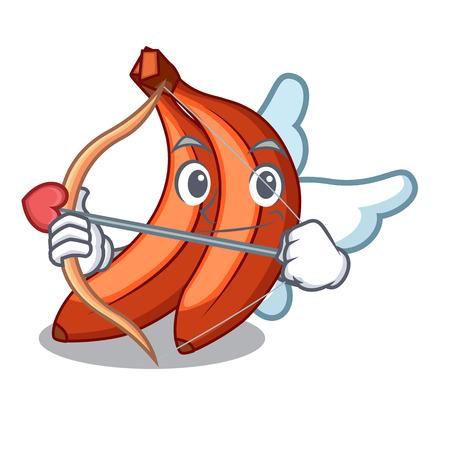 Cupid red banana isolated on the mascot vector illustartionのイラスト素材