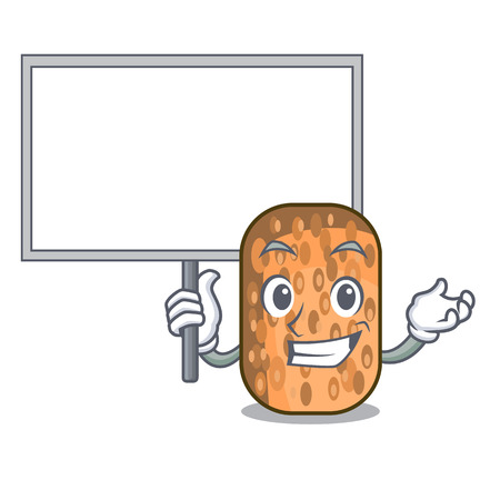 Bring board tempeh fried in the shape cartoon vector illustrartionのイラスト素材