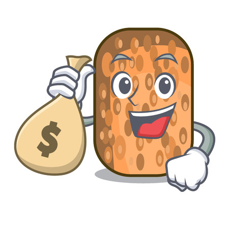 With money bag tempeh fried in the shape cartoon vector illustrartionのイラスト素材