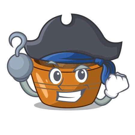 Pirate jamun gulab in a cartoon bowl vector illustrationのイラスト素材