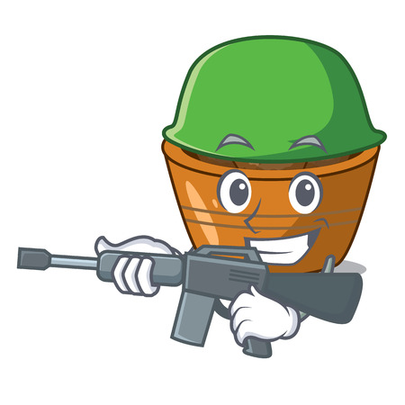 Army jamun gulab in a cartoon bowl vector illustrationのイラスト素材