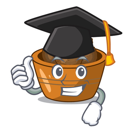 Graduation gulab jamun on the character table vector illustartionのイラスト素材