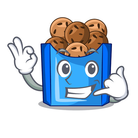 Call me fried falafel served at the mascot vector illustratinのイラスト素材