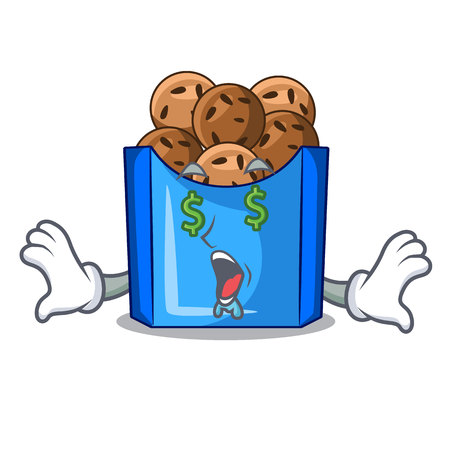 Money eye fried falafel served at the mascot vector illustratinのイラスト素材